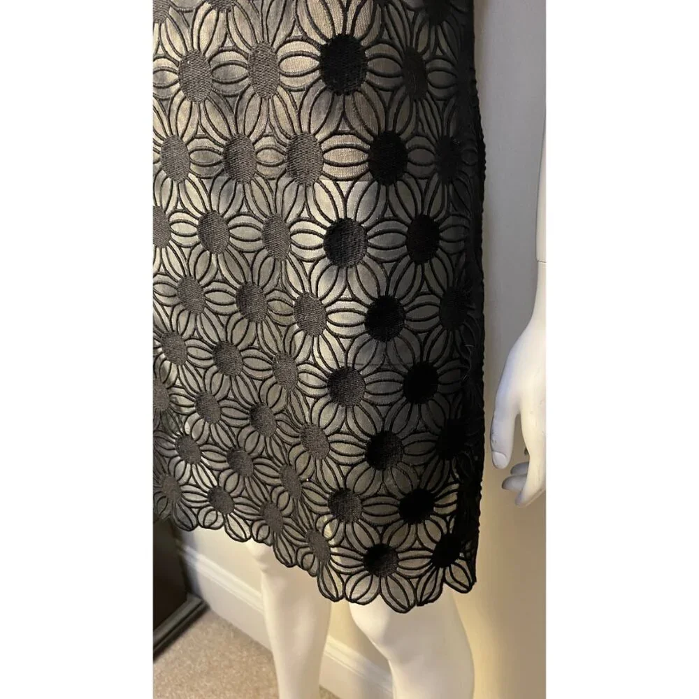 MILLY GUIPURE LACE BEETLEJUICE DRESS 4 - Picture 5 of 12